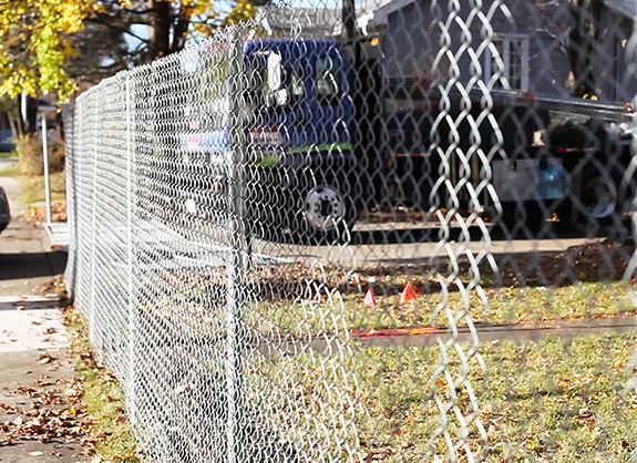 Post-Driven Chain Link Fencing
